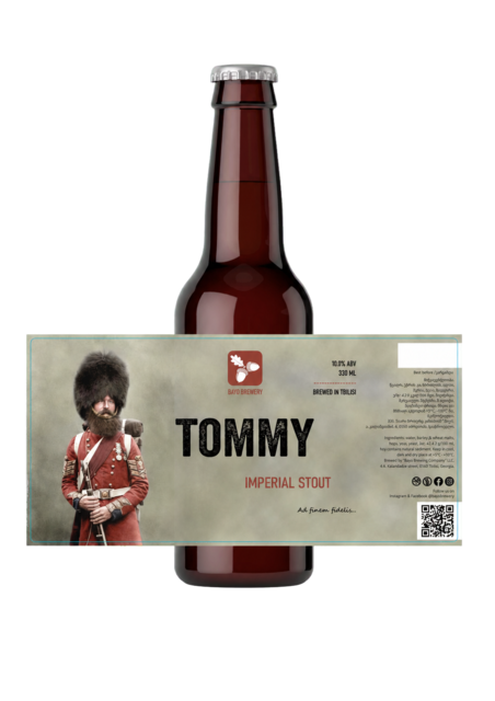 Bayo Brewery Tommy bottle and label